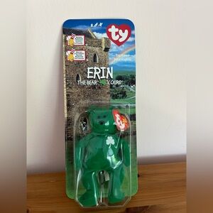 McDonald's TY Beanie Babies RARE 1999 Erin The Bear